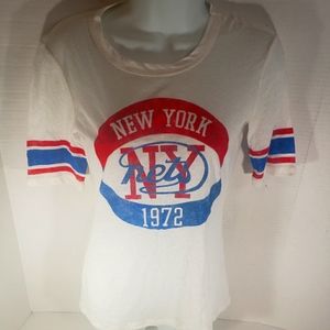 NWOT Women's New York Nets 1972 Hardwood Classic T-shirt